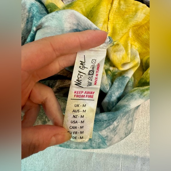 Tie Dye Print Mini T-Shirt Dress - Picture 11 of 12